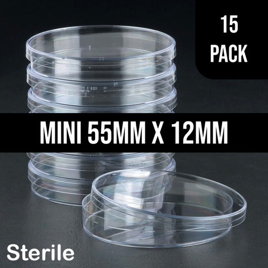 20 Petrischalen, 3 Belüftungsöffnungen, sterilisiert, Kunststoff, 90 mm x 15 mm