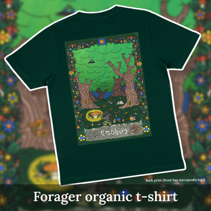 MycoPunks Forest Kurzarm-Bio-T-Shirt (Grün) Limited Edition