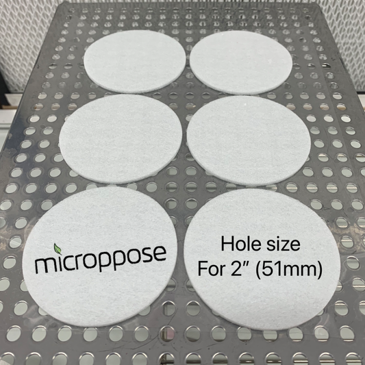 MycoPunks - Microppose For 2" Holes, Adherable Tub Filters - Clean Air