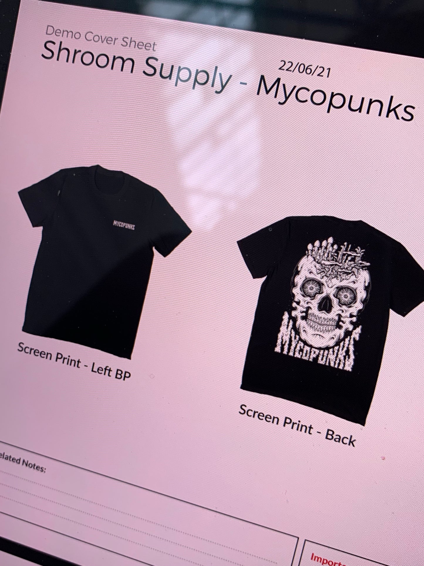 MycoPunks - MycoPunks Skull Short Sleeve T-Shirt (Black) Limited Edition - Clothing
