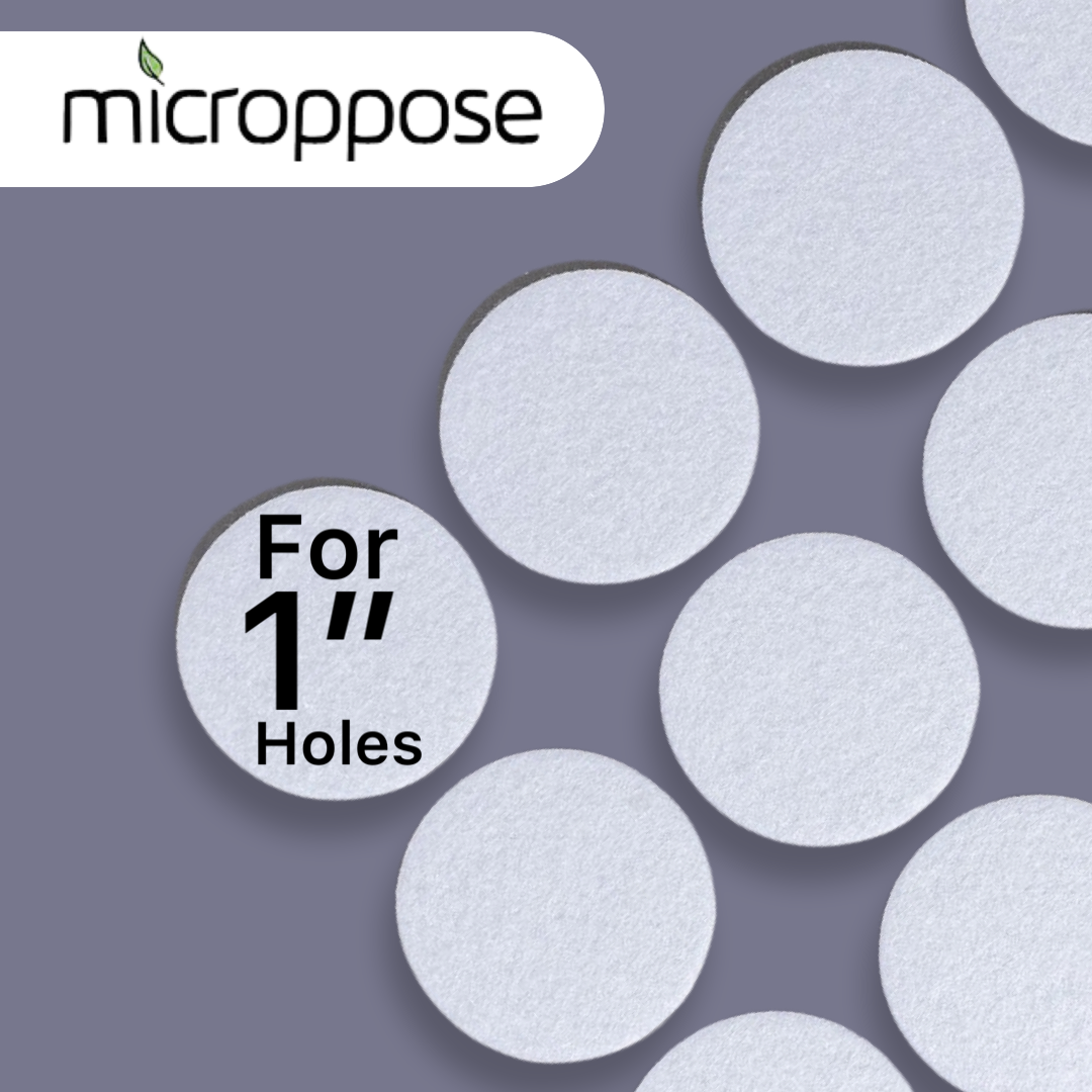 Microppose für 2-Zoll-Löcher, anklebbare Wannenfilter